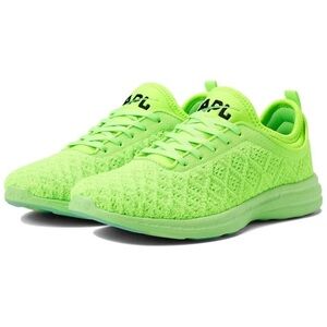 New Athletic Propulsion Labs APL
TechLoom Phantom sneakers in a neon green 7.5